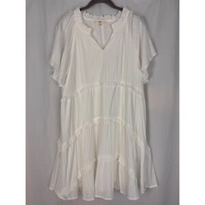 Entro peplum tier dress size large cottagecore babydoll girlhoodcore feminine